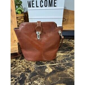 Vintage Vera Pelle Brown Crossbody Purse